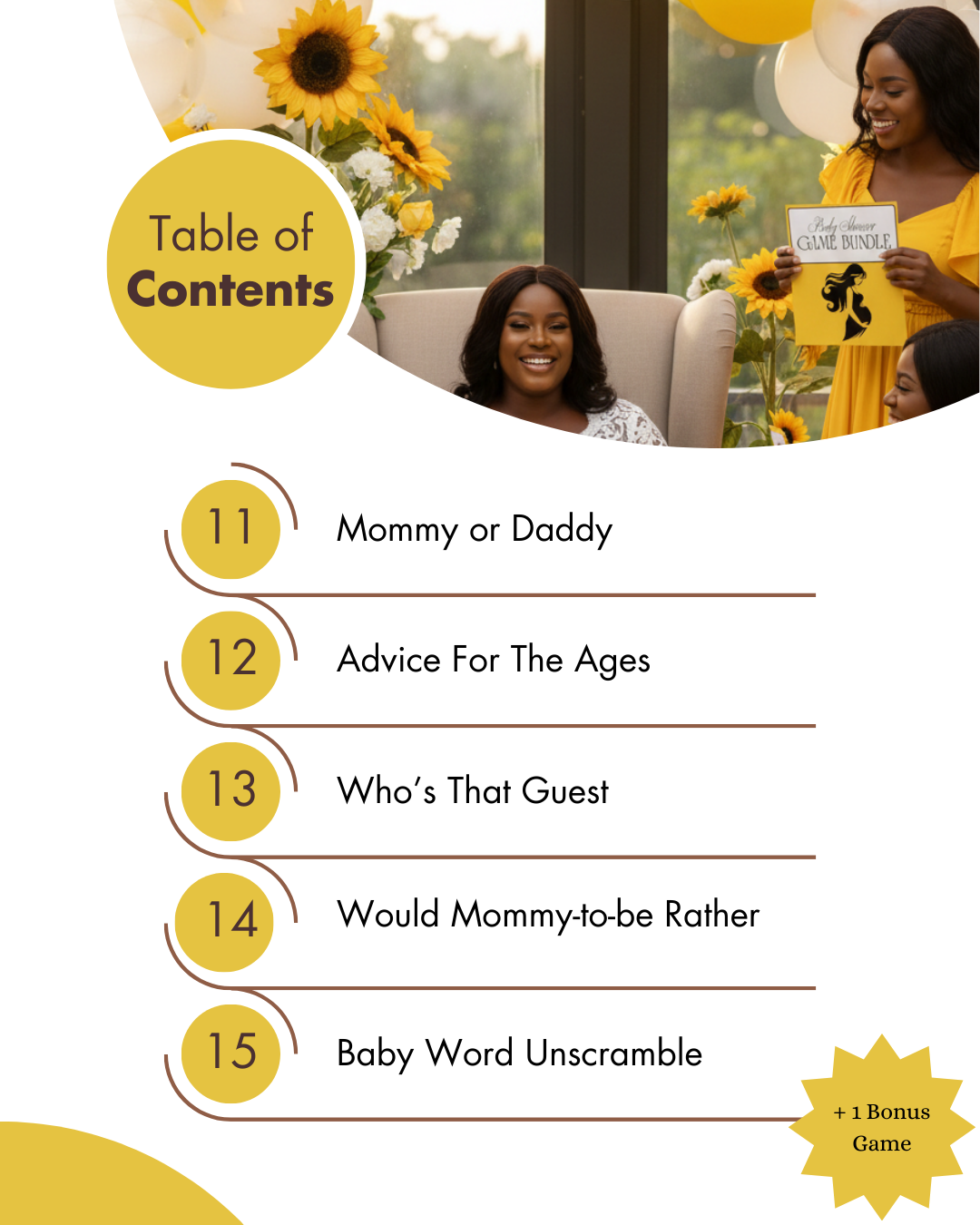 A Golden Welcome Baby Shower Games Bundle