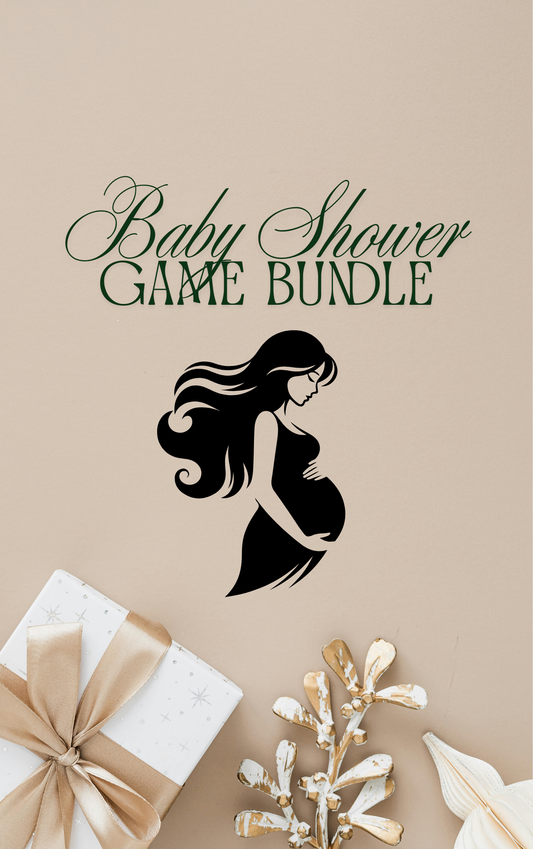 Neutral Baby Shower Games Bundle (Digital Download)