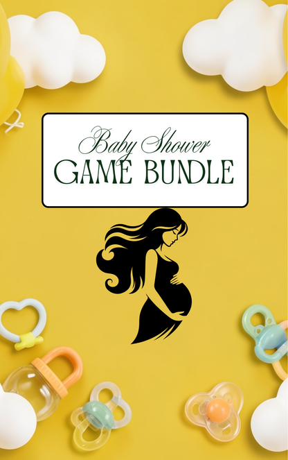 A Golden Welcome Baby Shower Games Bundle